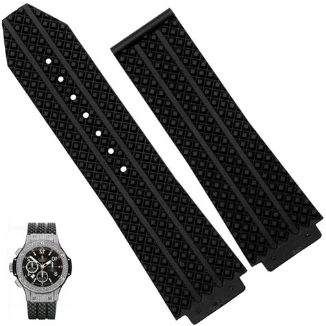 hublot black strap watch|hublot replacement strap.